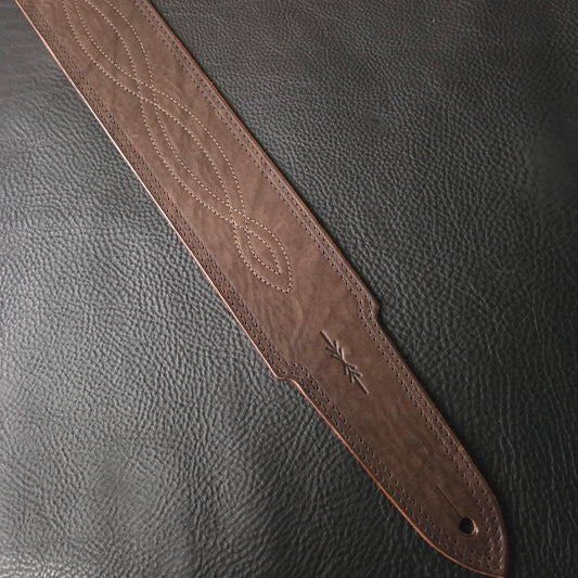 BS43 Leather Guitar Strap - brown second