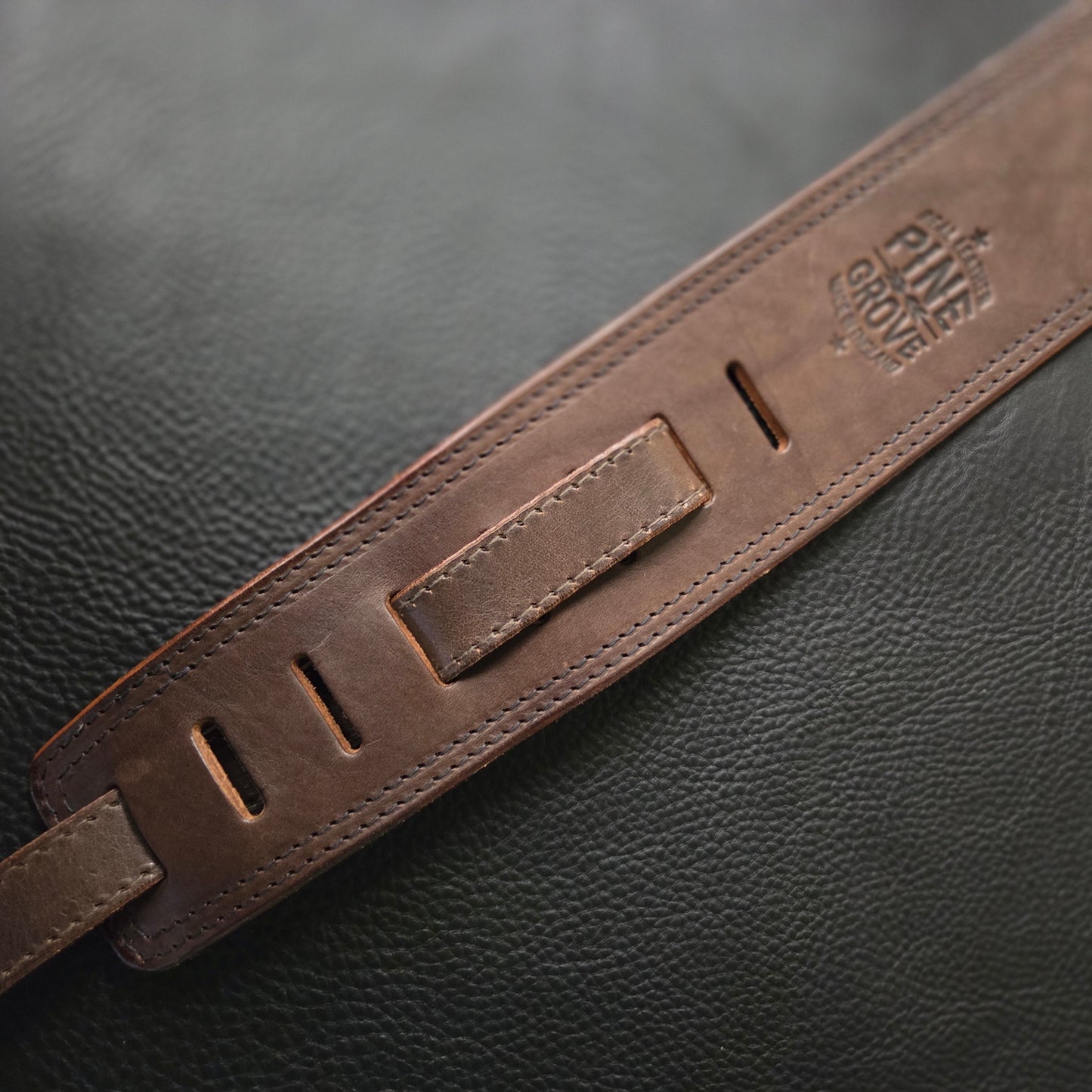 BS43 Leather Guitar Strap - brown second