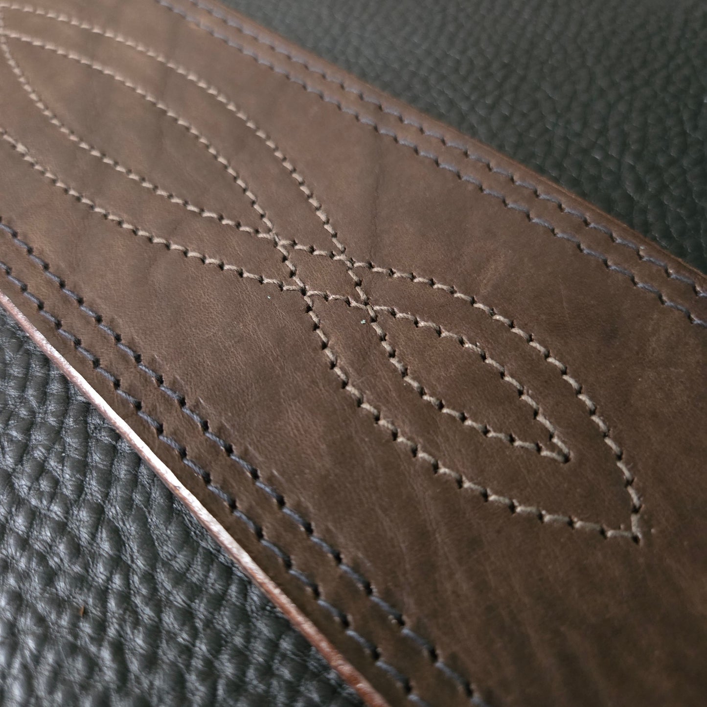 BS43 Leather Guitar Strap - brown second
