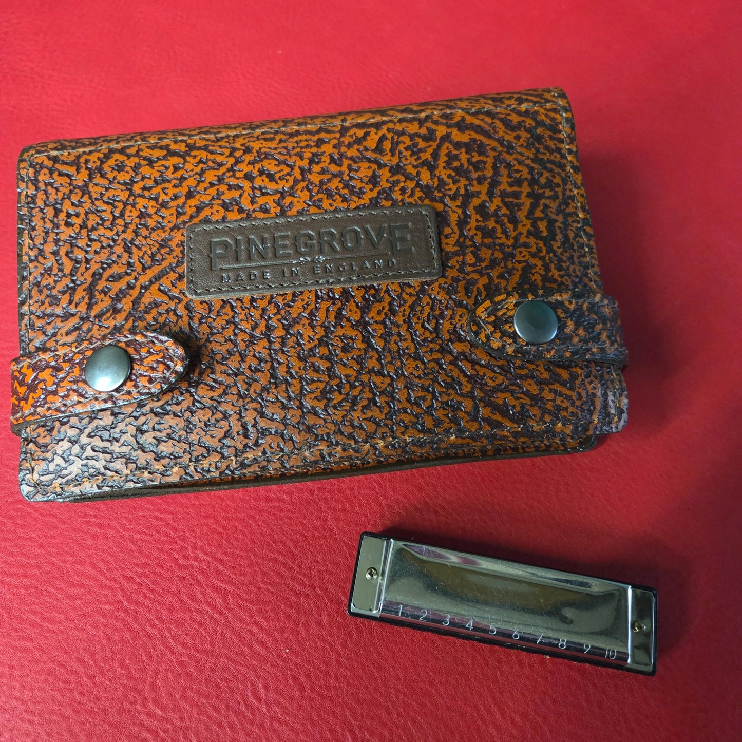 8-Pack Leather Harmonica Case - old stock