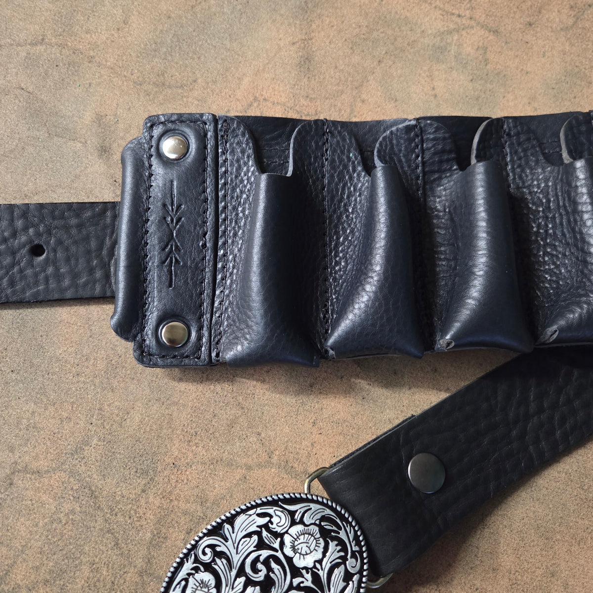 Leather Harmonica Belt - B-stock