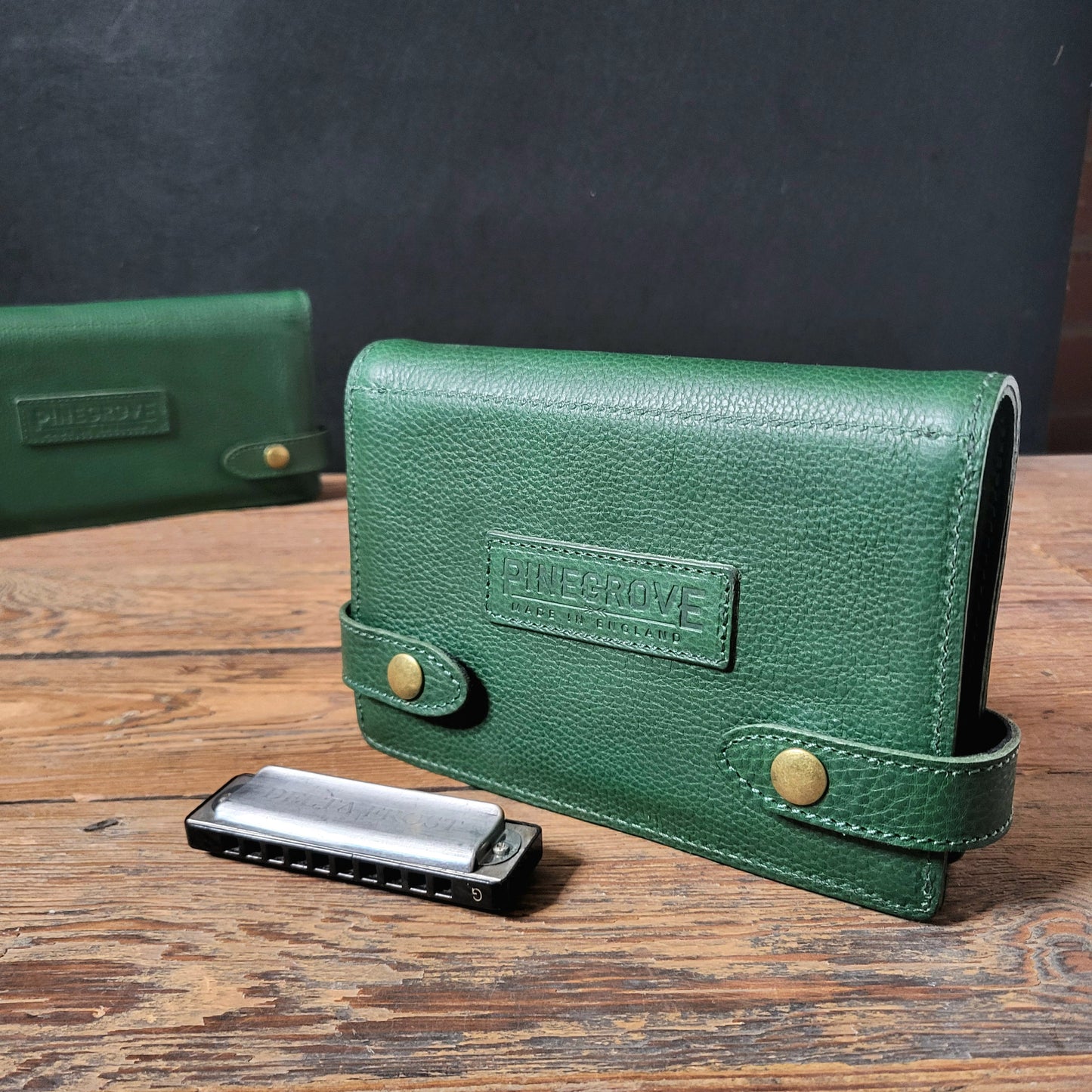 8-Pack Leather Harmonica Case