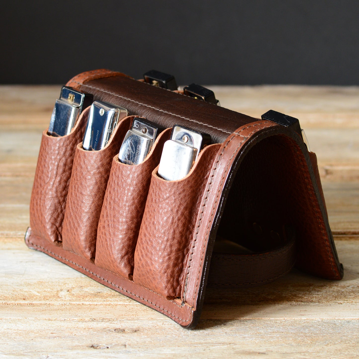 8-Pack Leather Harmonica Case