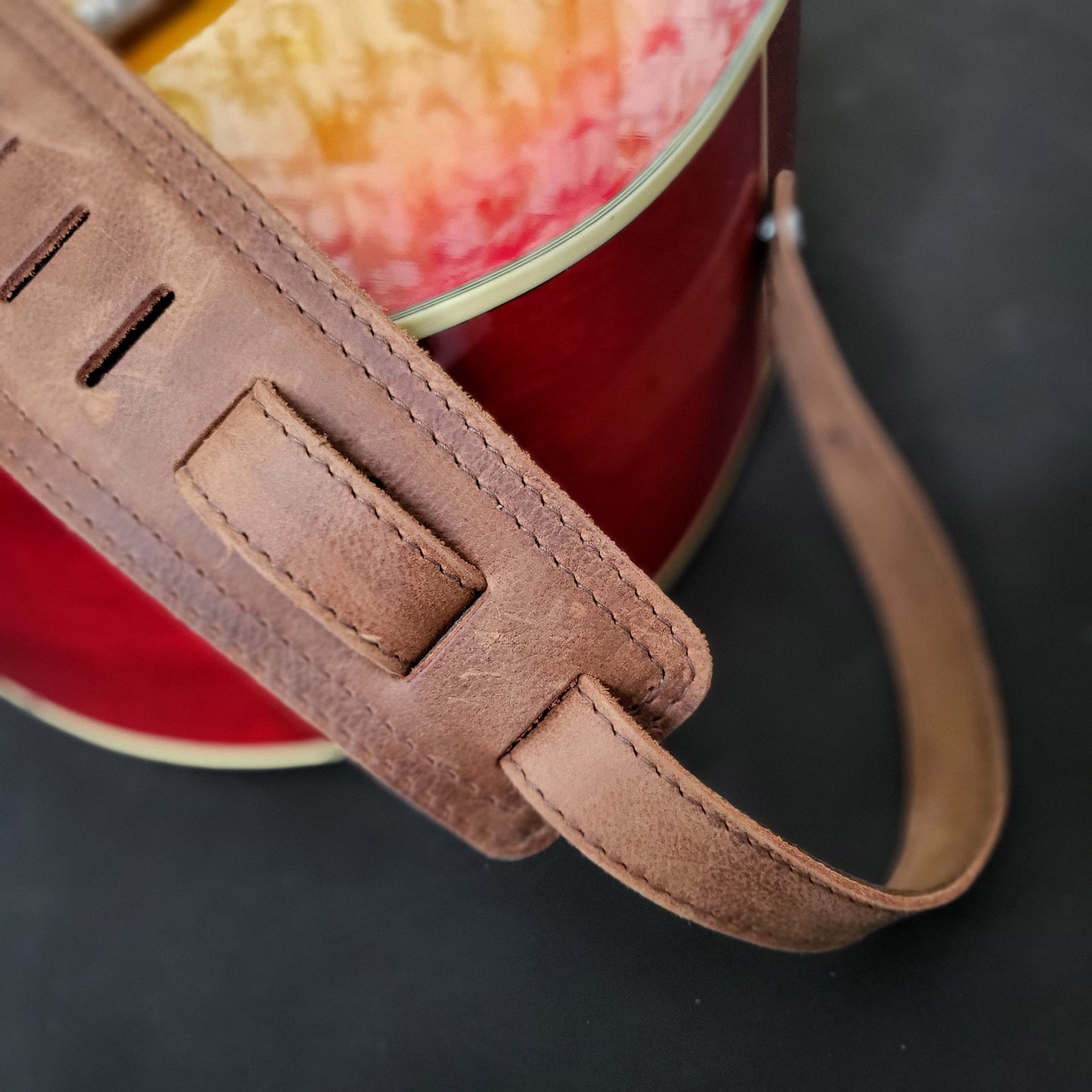 GS96 Leather Guitar Strap With Stars