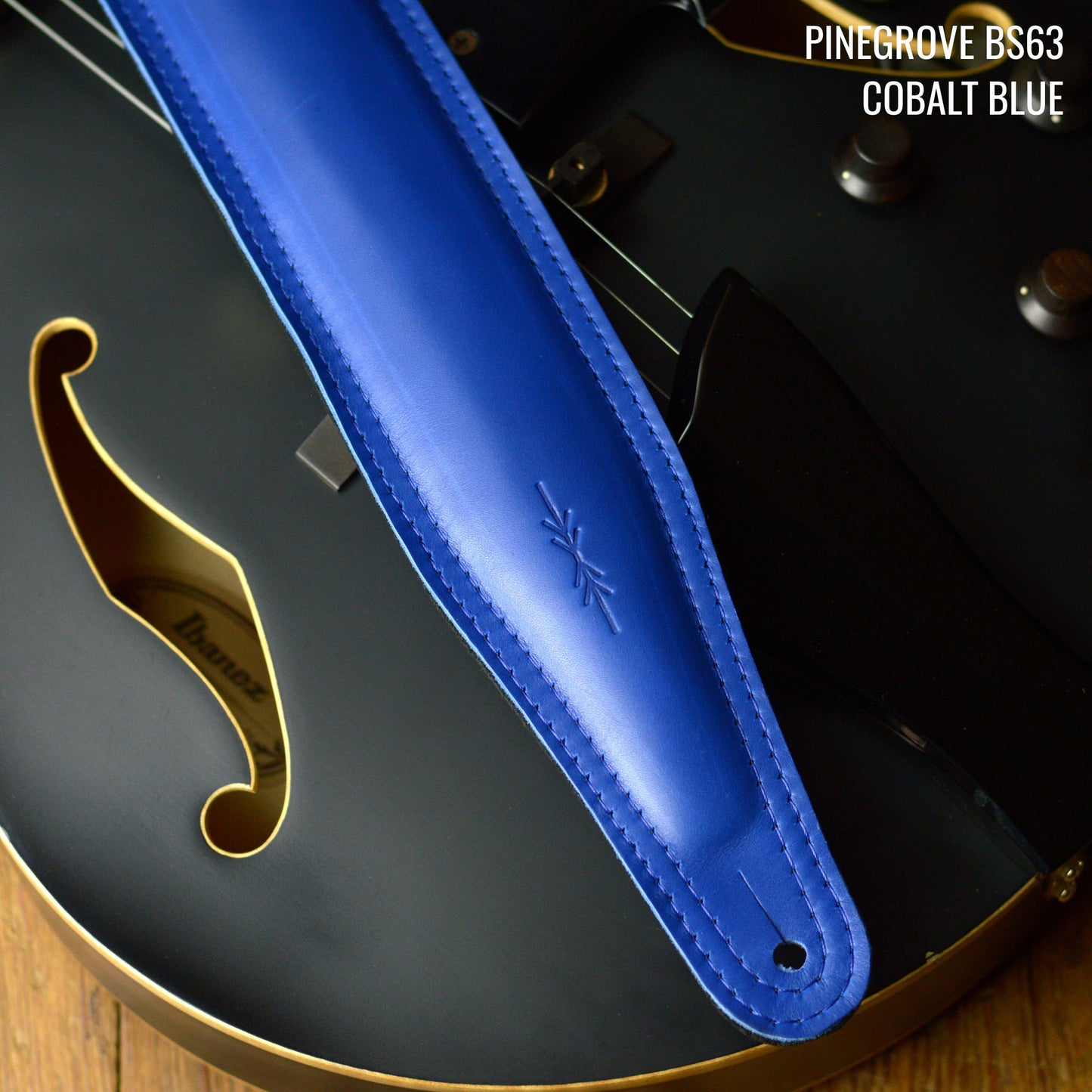 BS63 Wide Padded Guitar Strap - Smooth Leather