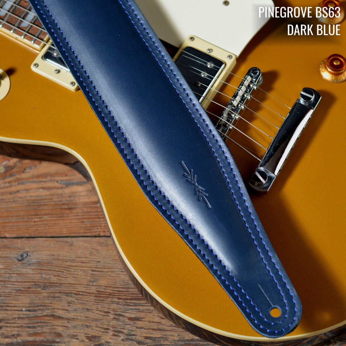 BS63 Wide Padded Guitar Strap - Smooth Leather