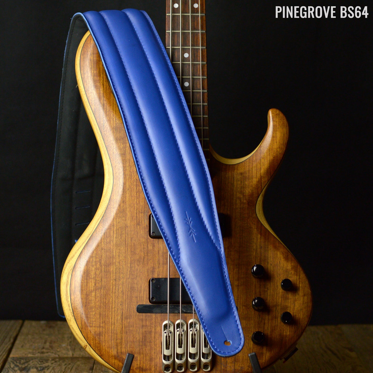 BS64 4"/100mm Bass Guitar Strap - Smooth Leather