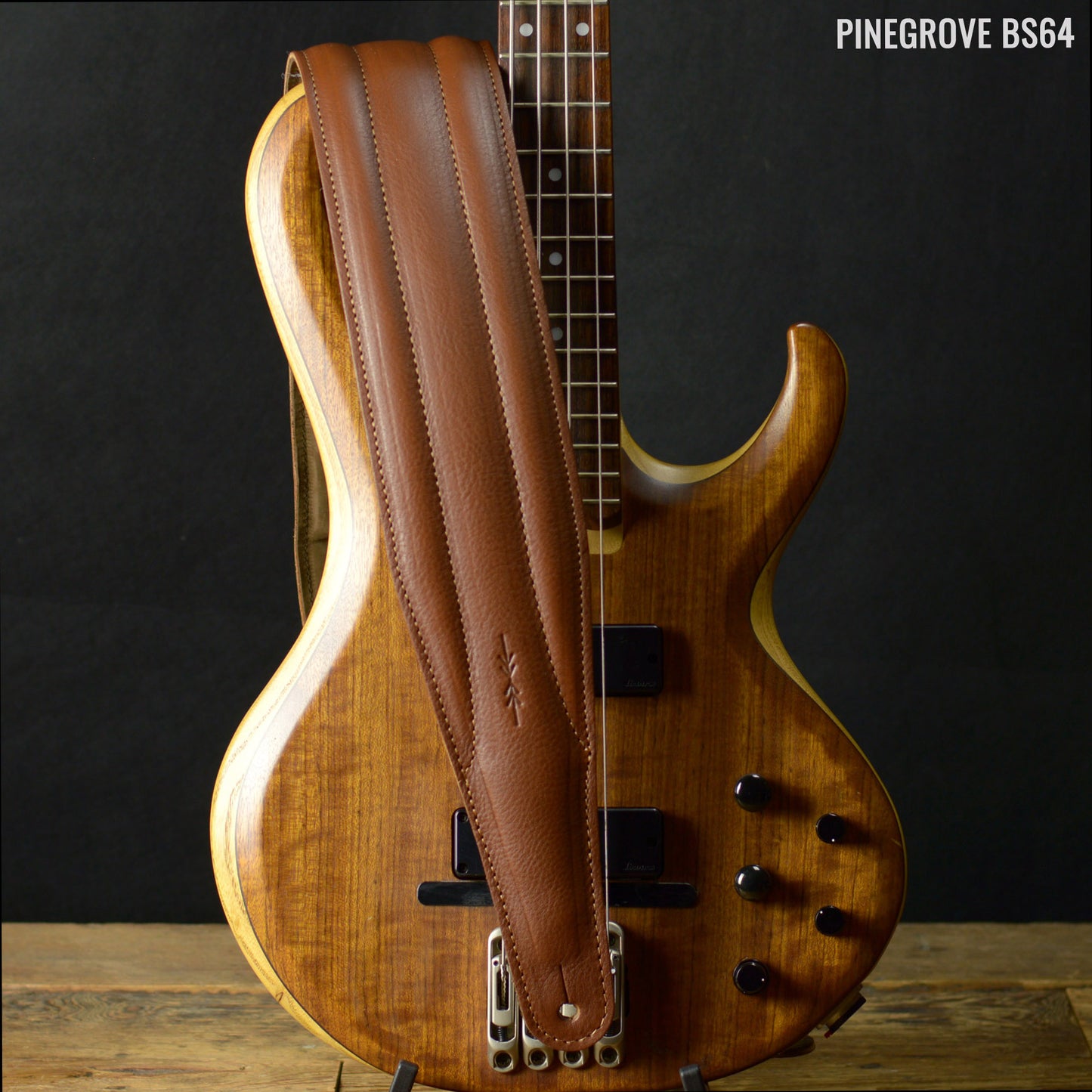 light brown bass strap