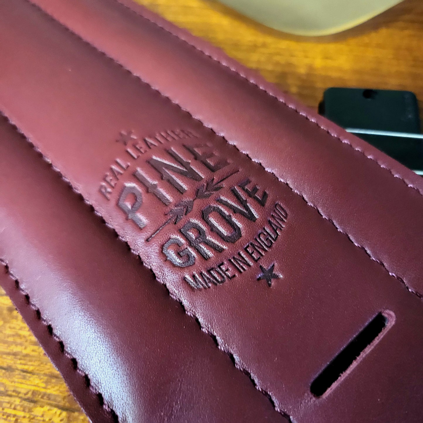 BS64 4"/100mm Bass Guitar Strap - Smooth Leather