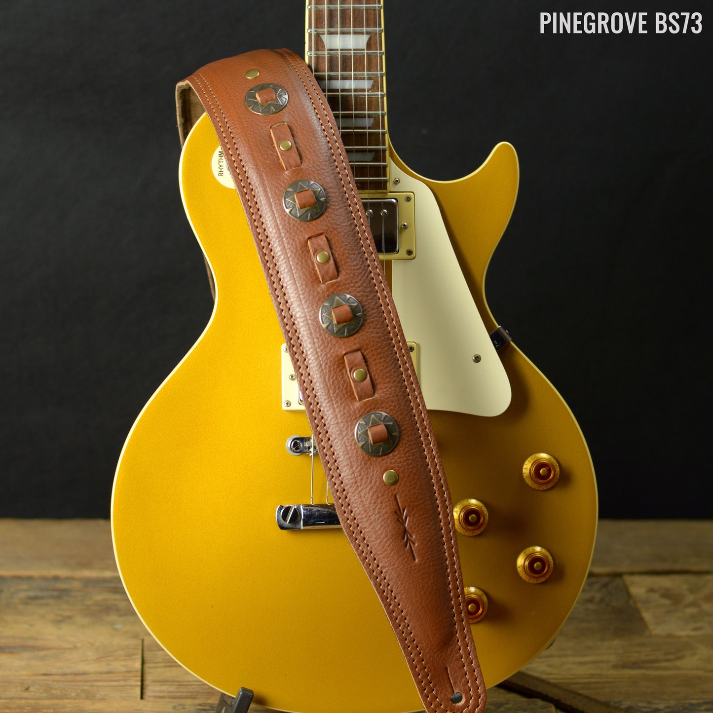 BS73 Western Guitar Strap - Bronze Conchos
