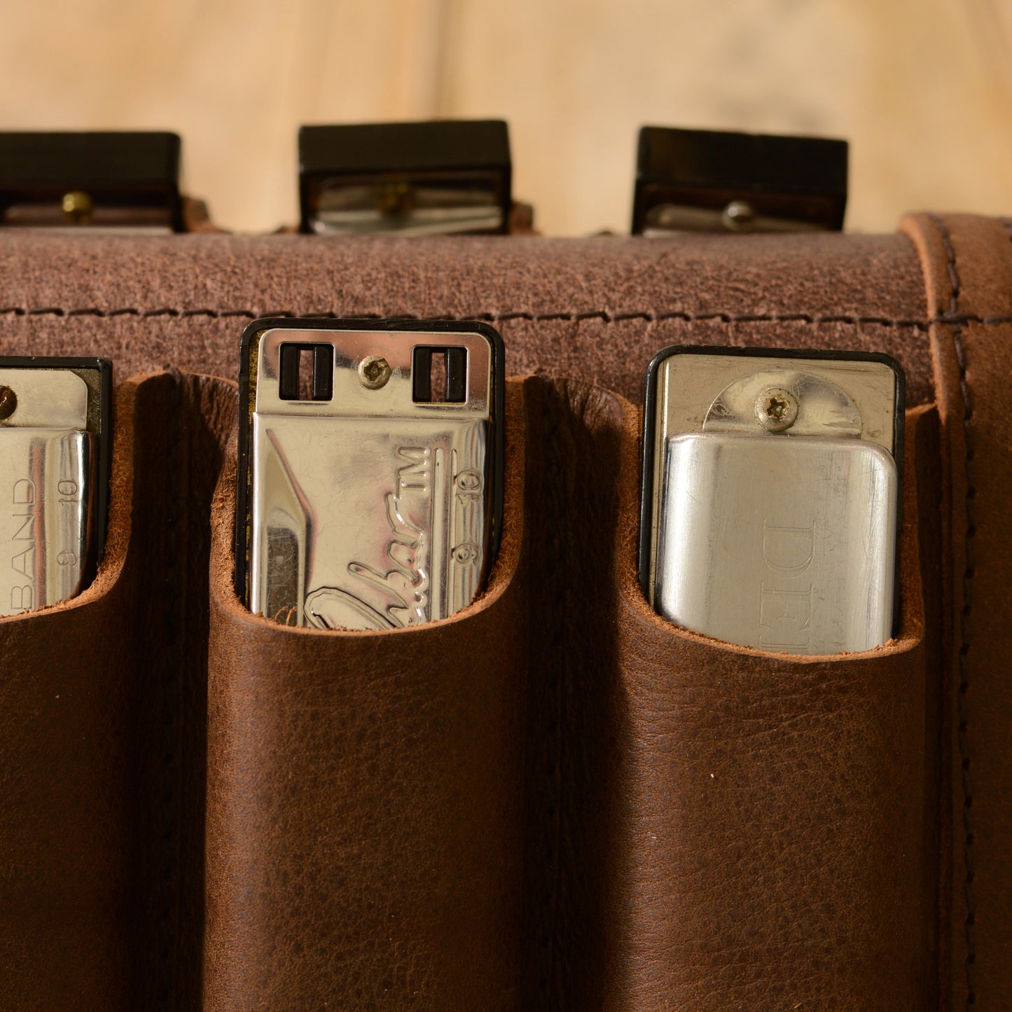 16-Pack Leather Harmonica Case