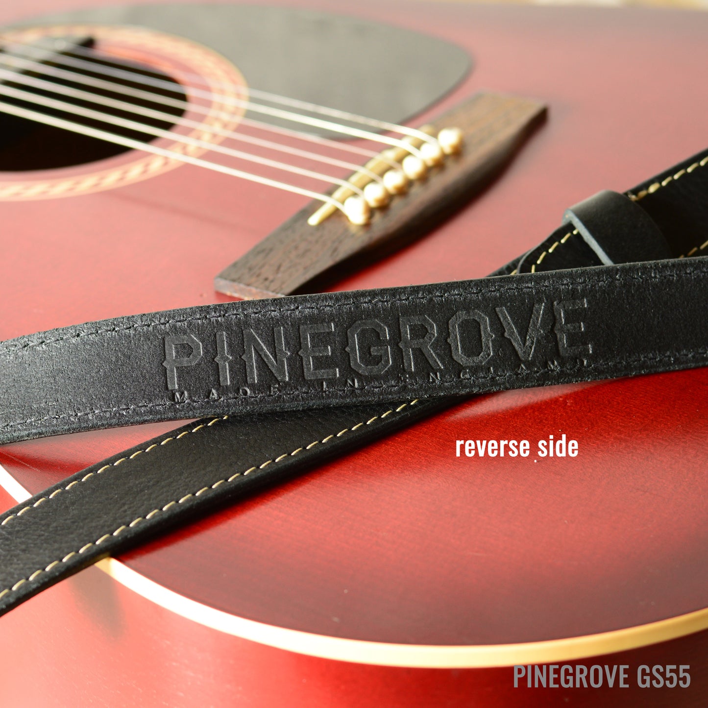 GS55 Slim Leather Guitar Strap