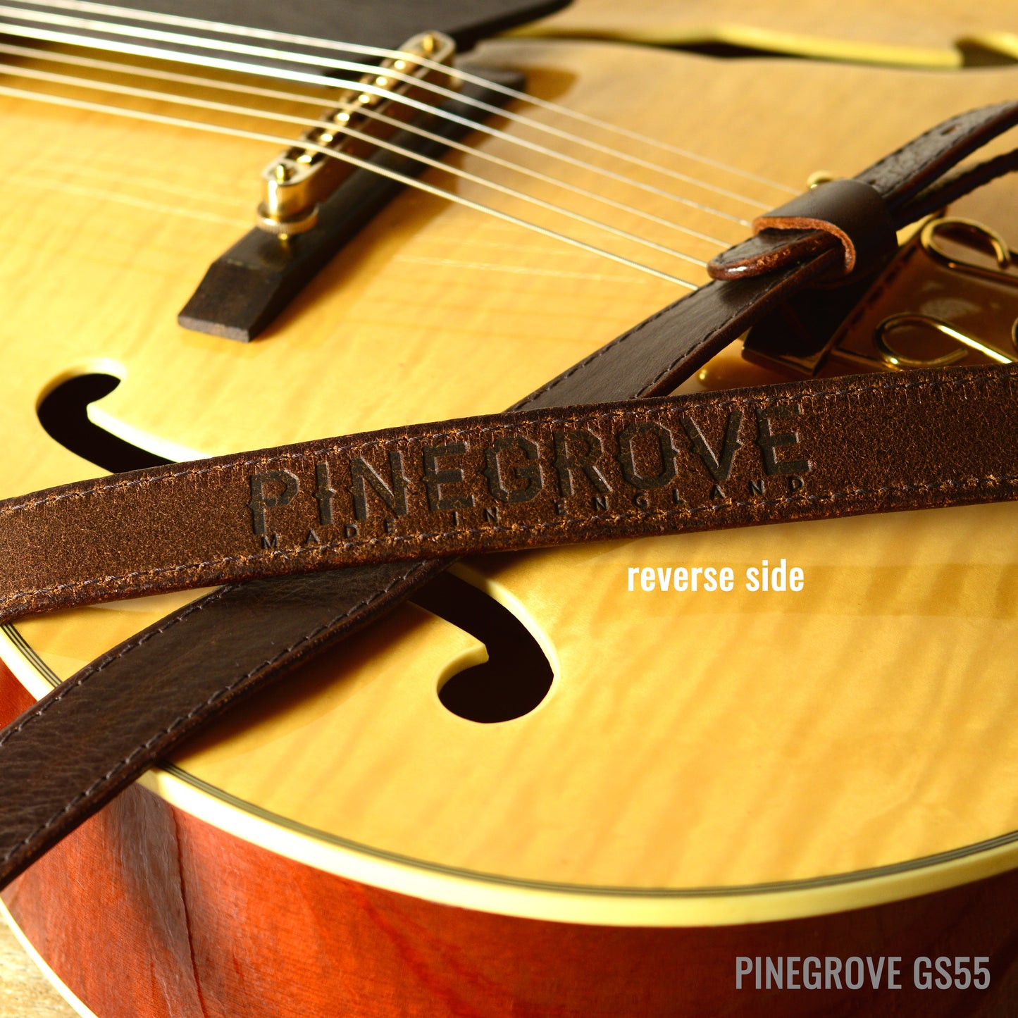 GS55 Slim Leather Guitar Strap