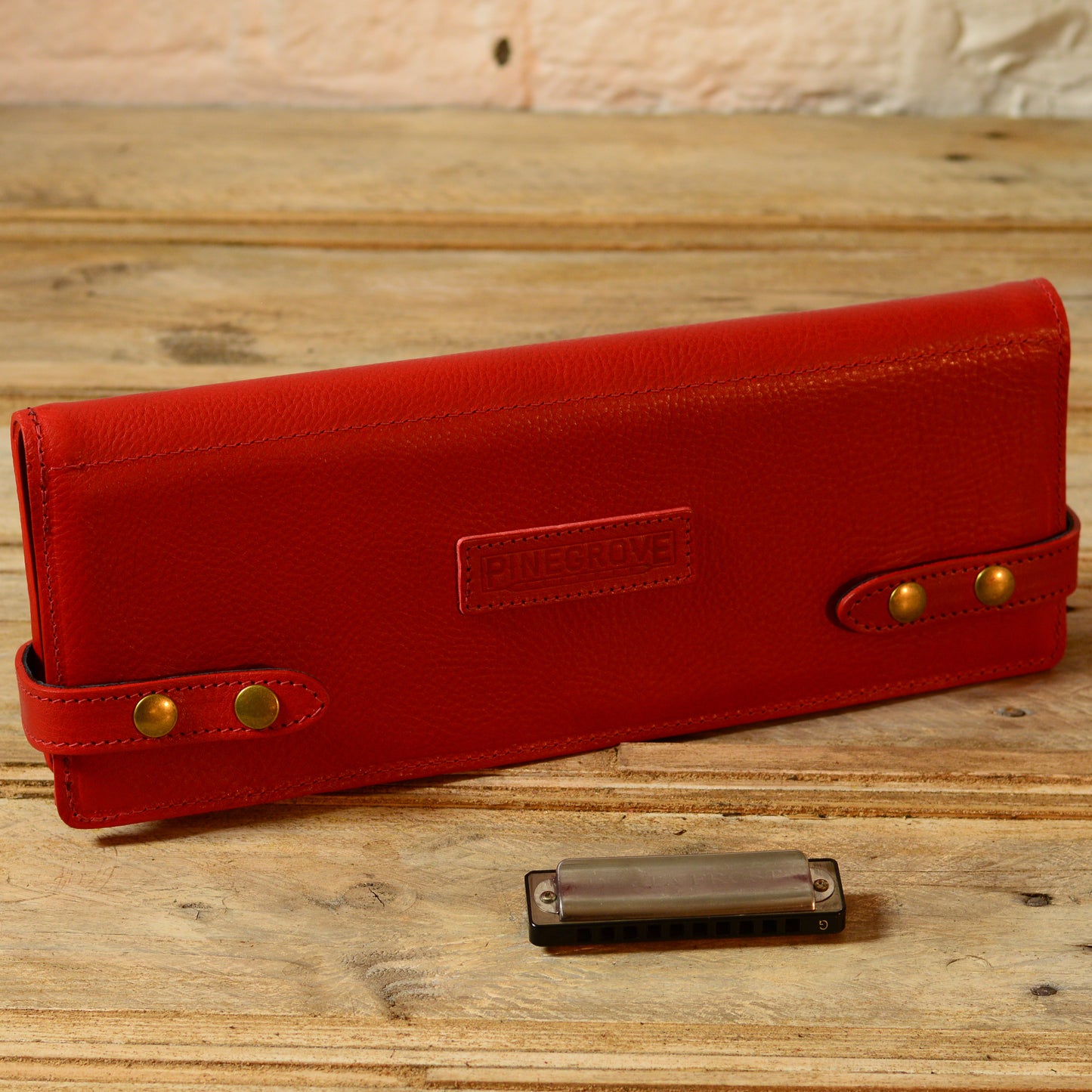 16-Pack Leather Harmonica Case