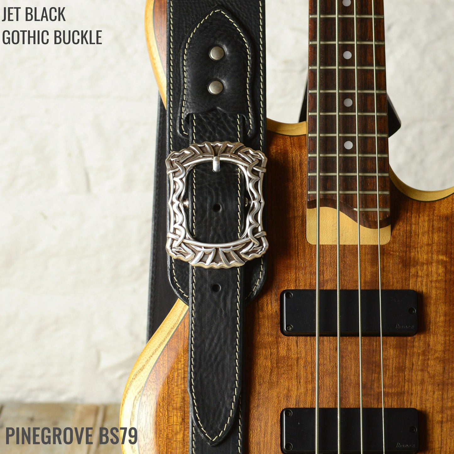 BS79 Guitar Strap With Gothic Buckle