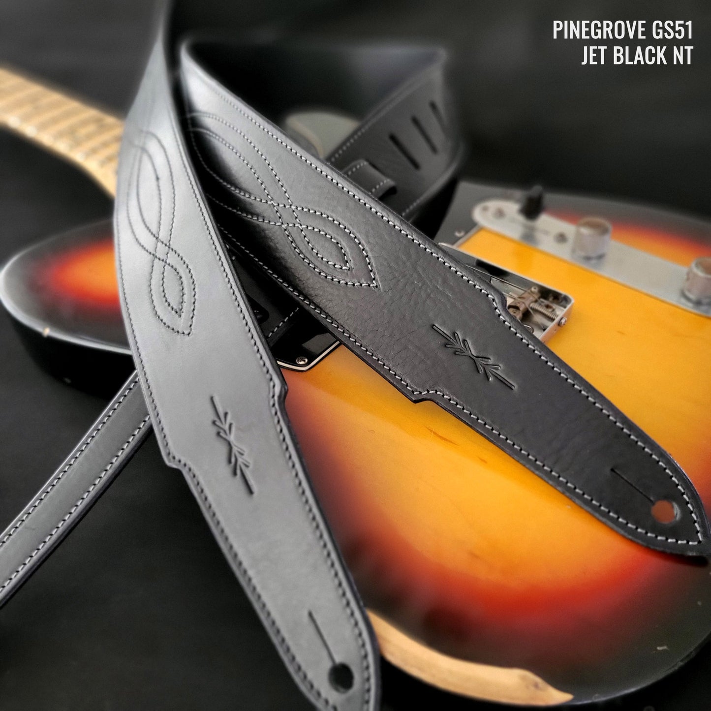 GS51 Solid Leather Guitar Strap