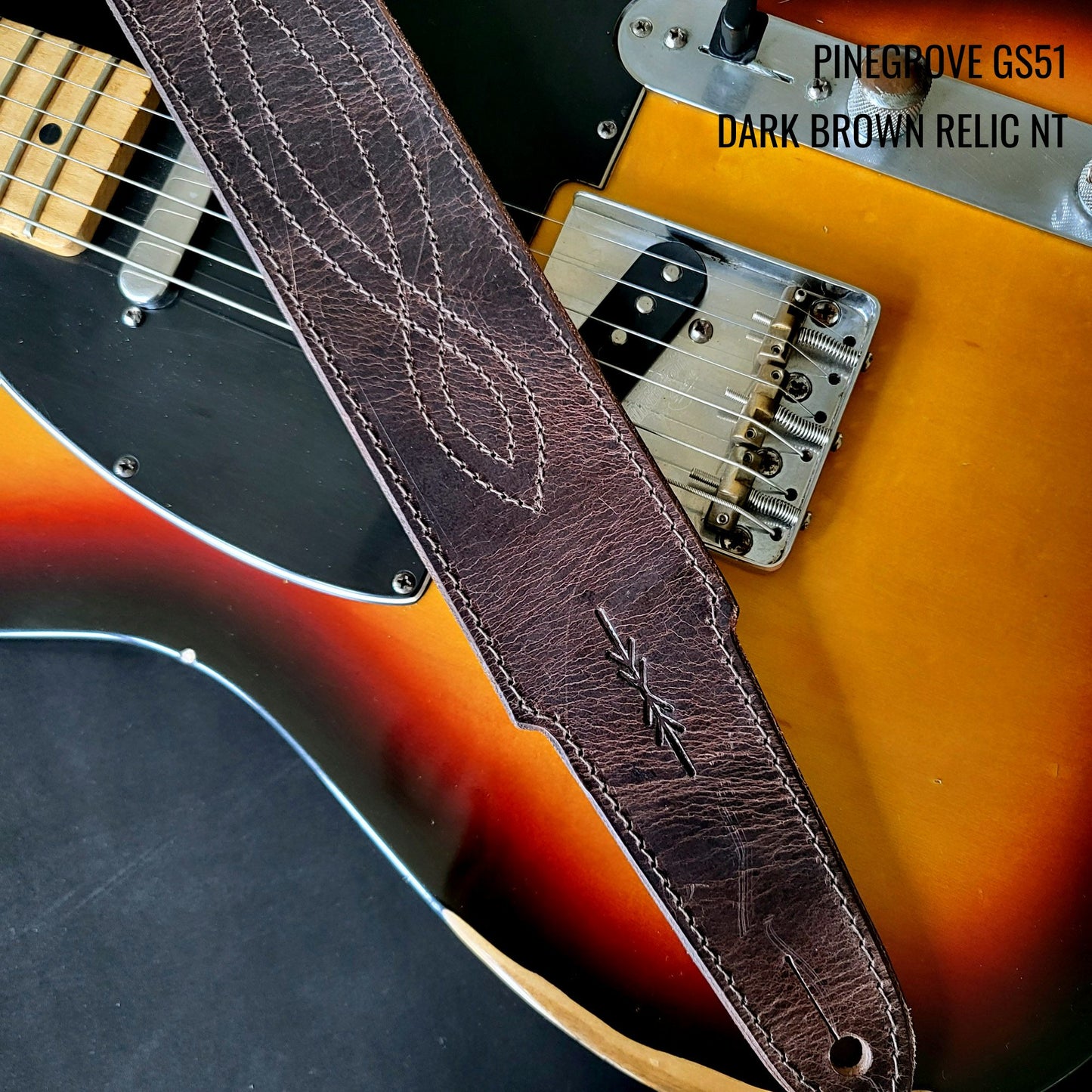 GS51 Solid Leather Guitar Strap