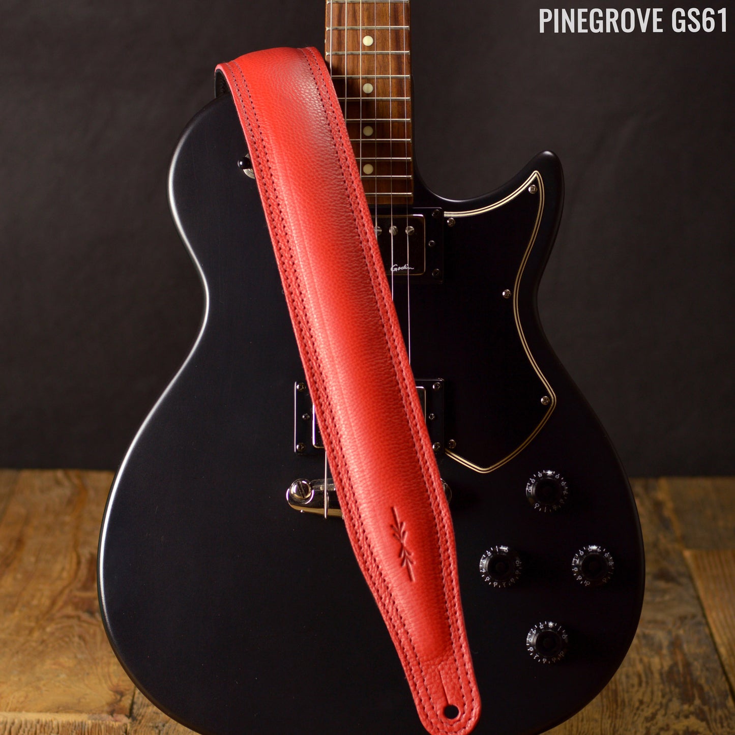 GS61 Padded Guitar Strap - Natural Leather