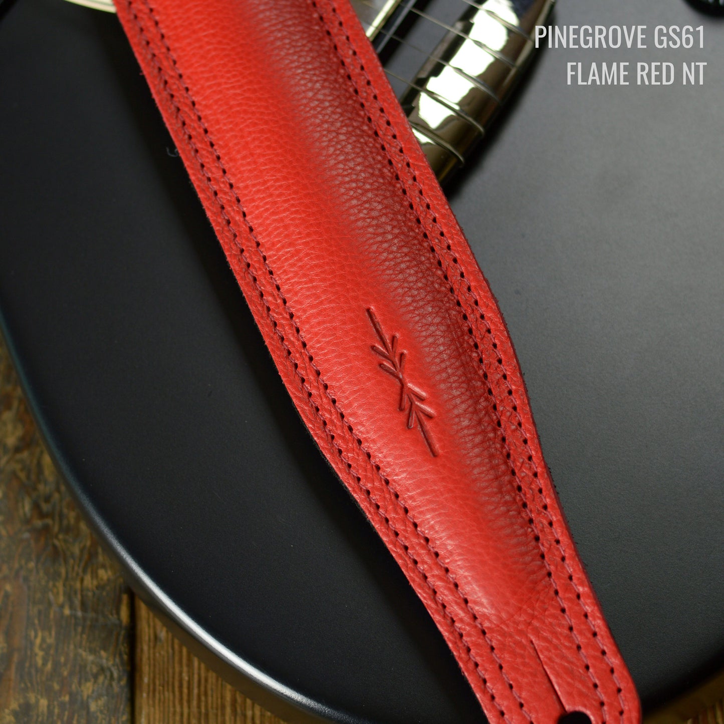 GS61 Padded Guitar Strap - Natural Leather
