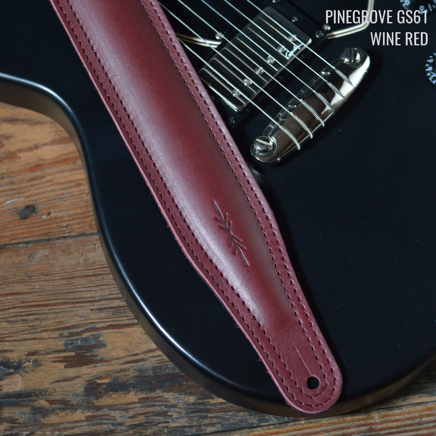 GS61 Padded Guitar Strap - Smooth Leather