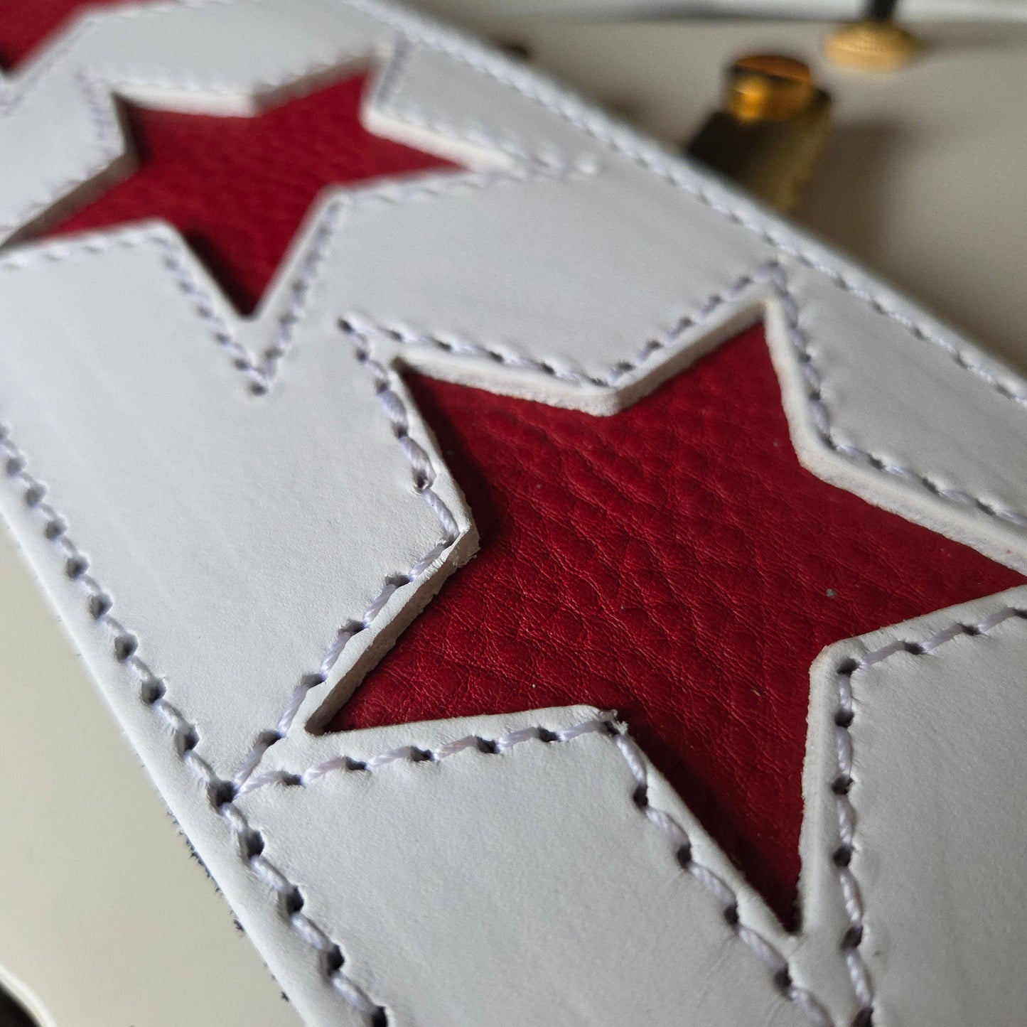 GS96 Leather Guitar Strap With Stars