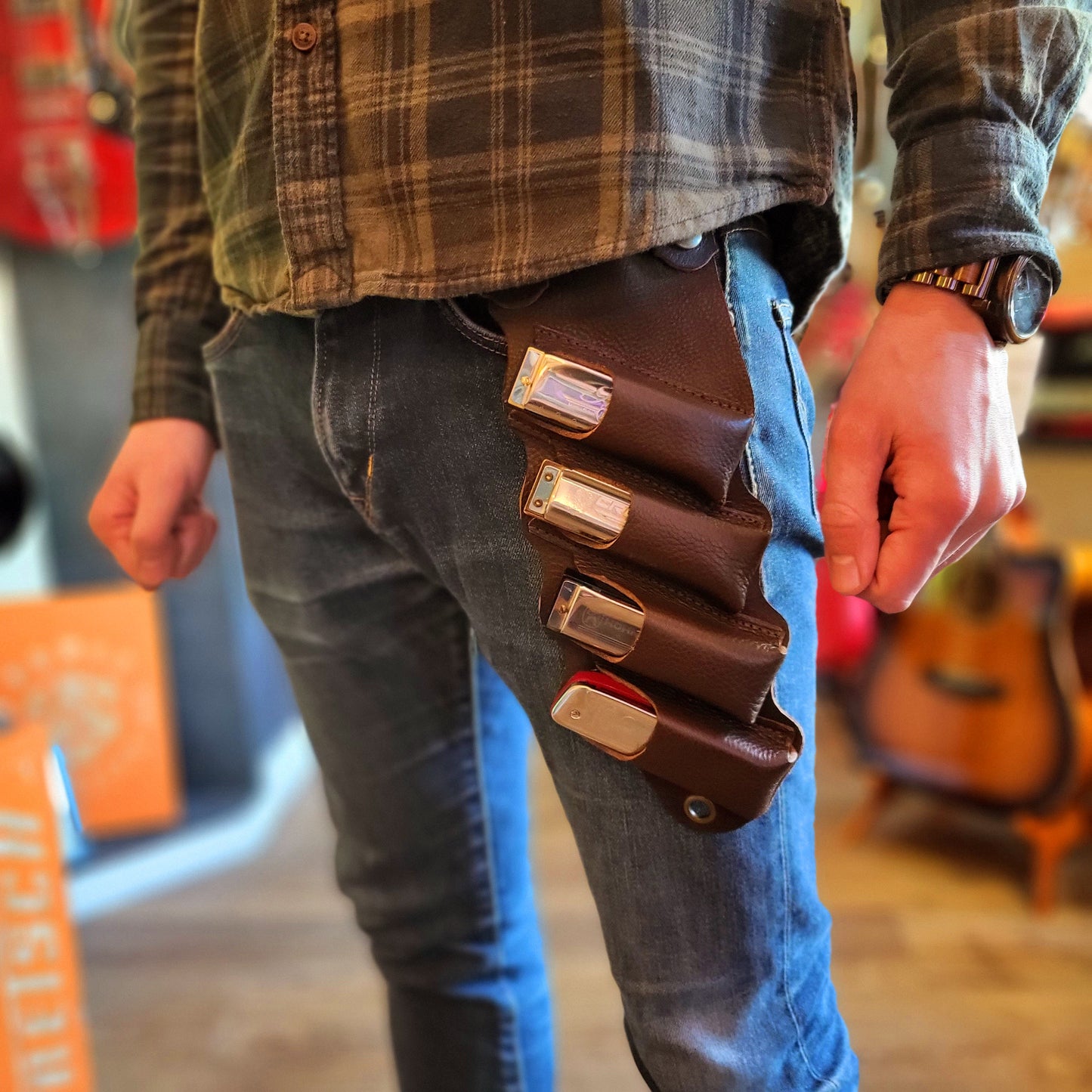 The Hipslinger Harmonica Holster