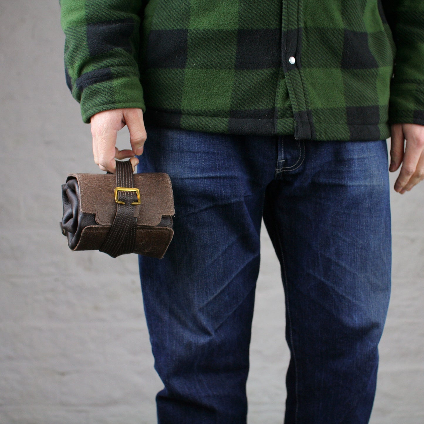 Straight-8 Leather Harmonica Belt & Case