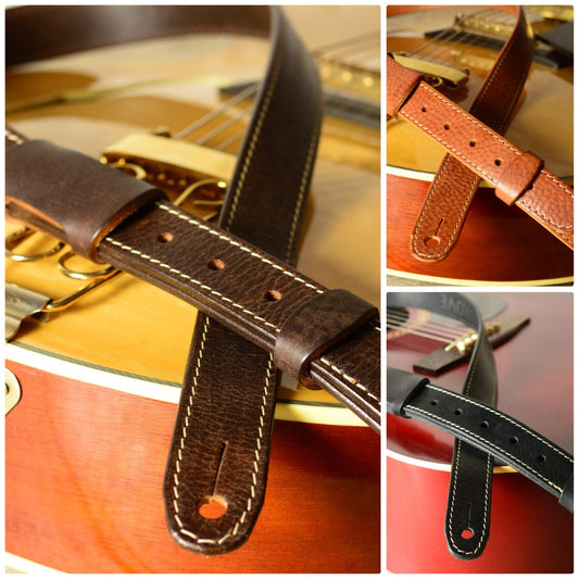 GS55 Slim Leather Guitar Strap