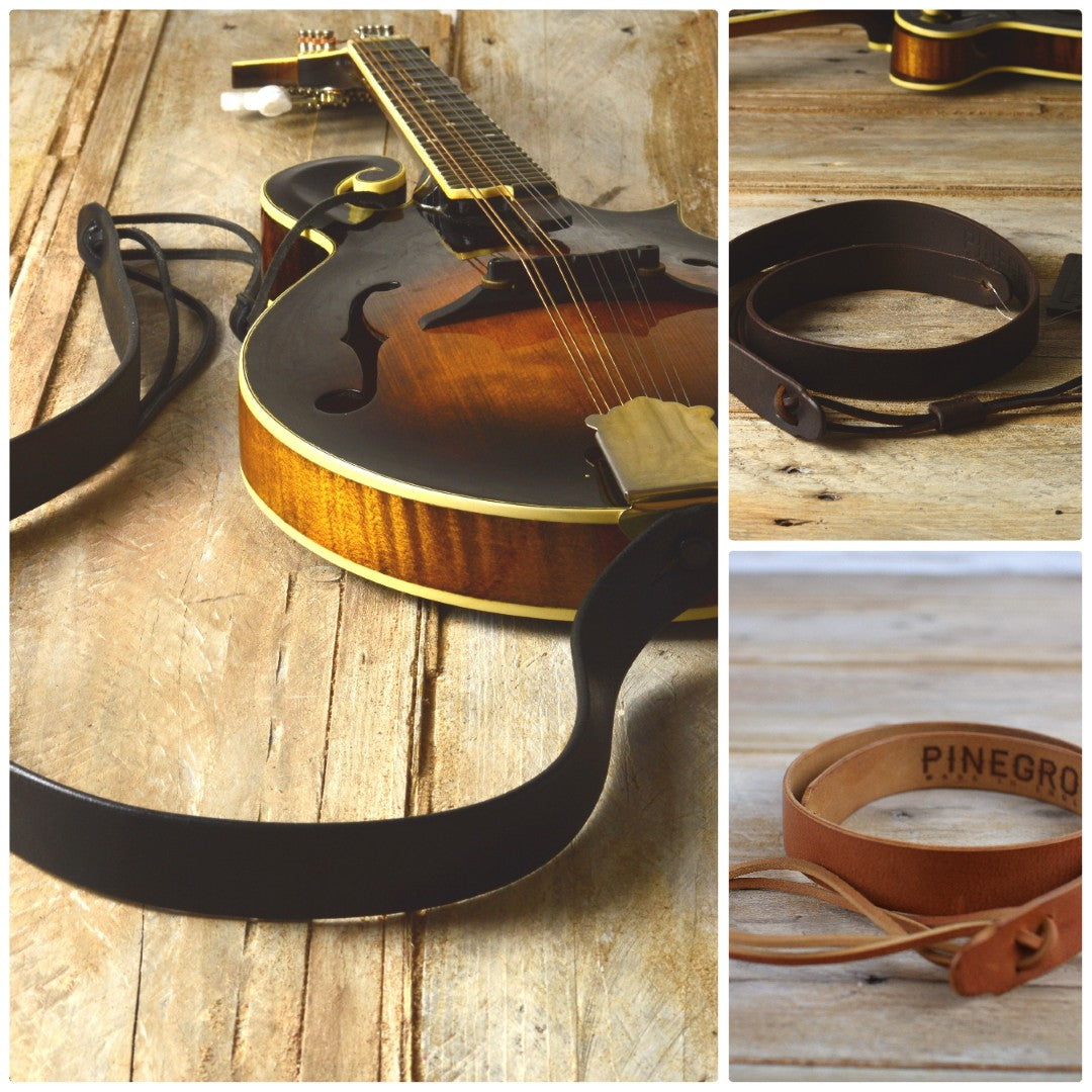 MS50 Leather Mandolin Strap