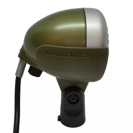 Harmonica Microphone Clip - green bullet style