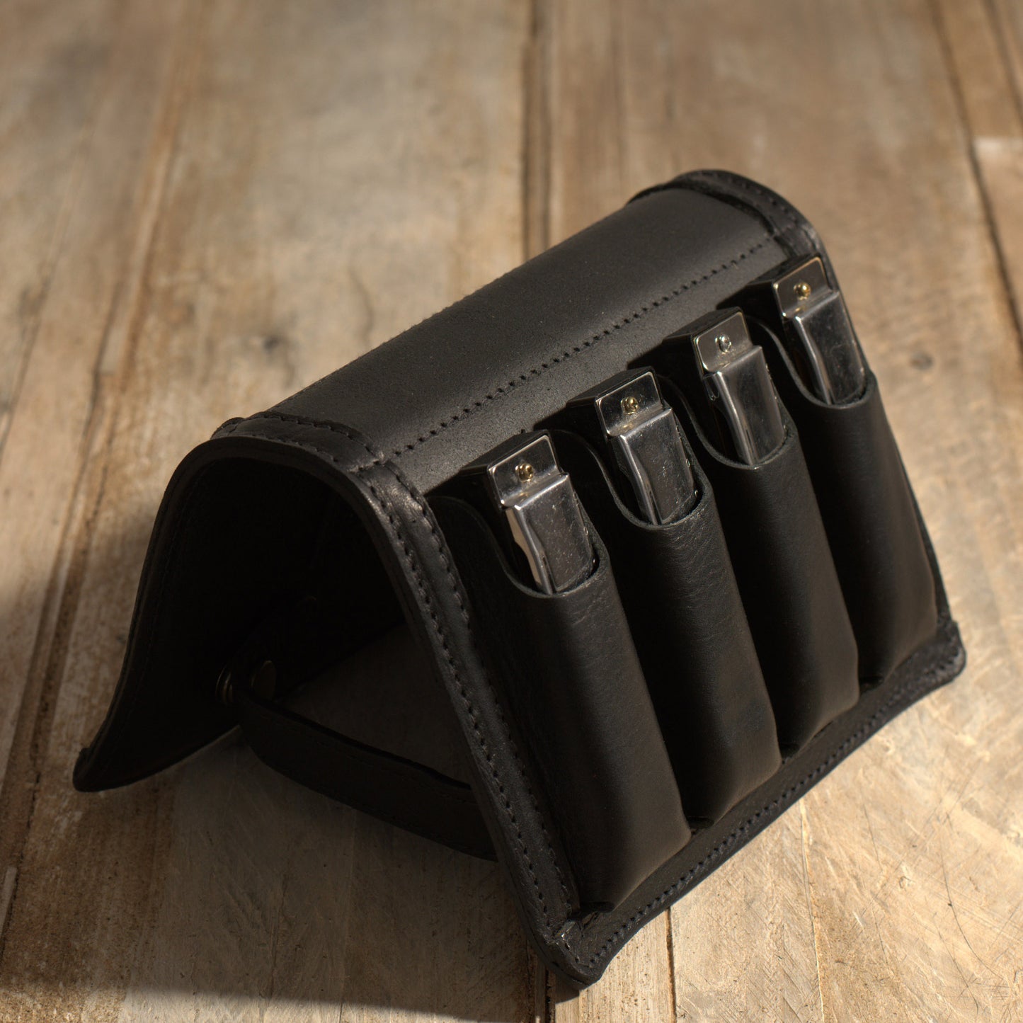 4-Pack Leather Harmonica Case