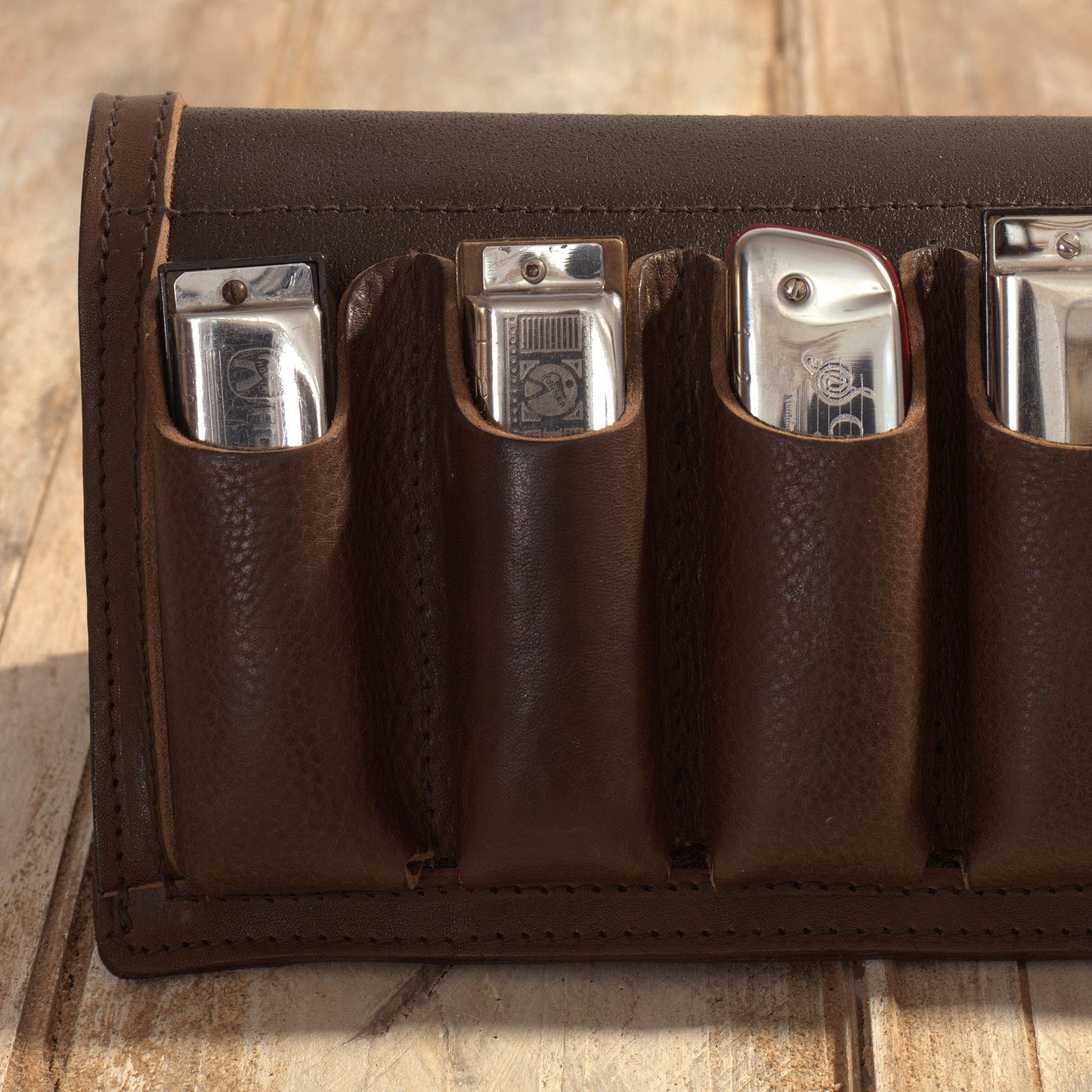 6-Pack Leather Harmonica Case