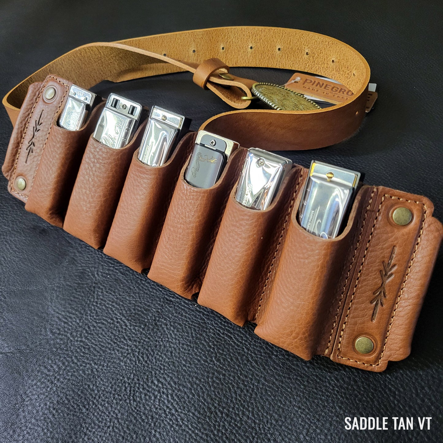 Leather Harmonica Belt