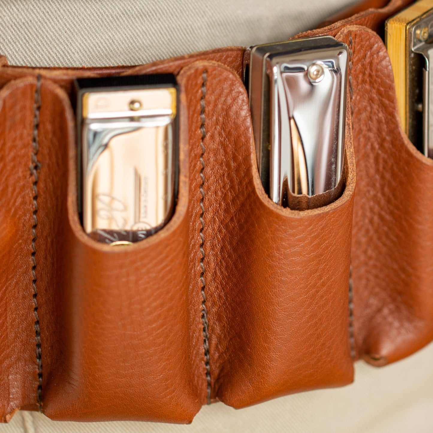 Leather Harmonica Holster
